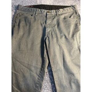 Johnston & Murphy Mens 33x30 Gray Coolmax 5-Pocket Stretch Pants 74-4488
